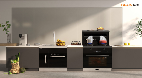 科恩A2蒸烤一體集成灶，一平方米的空間魔法！