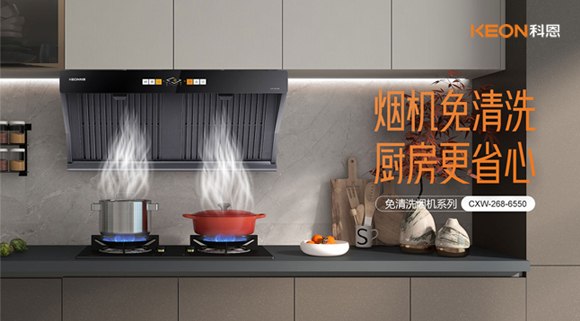 6550免清洗煙機，曲面變平，功能一樣強大！